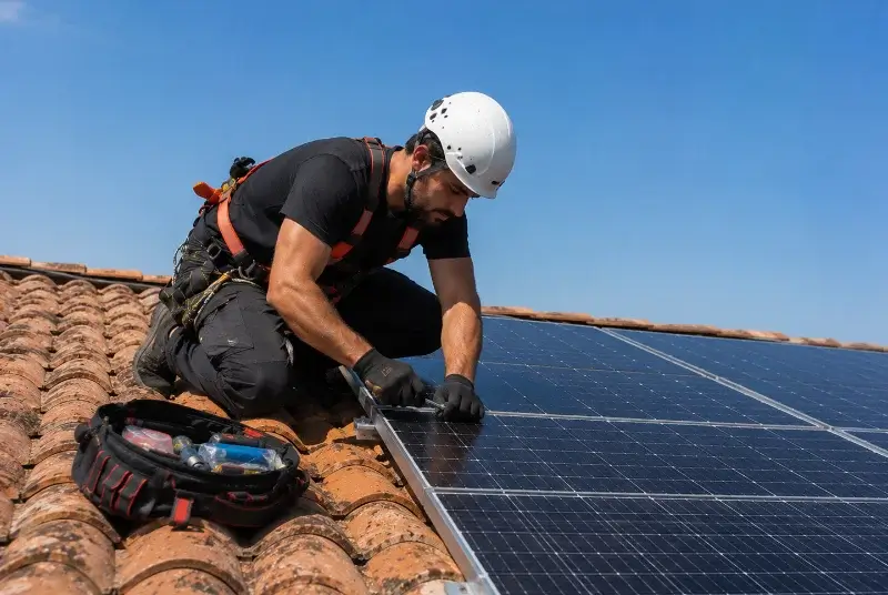 Maintenance et monitoring de panneaux solaires à Colombe