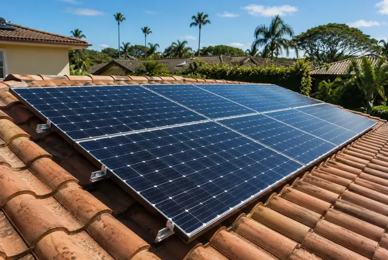 Installation de panneaux solaires à Colombe